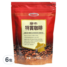 MOCCA 摩卡 特賞咖啡經濟補充包, 150g, 6包