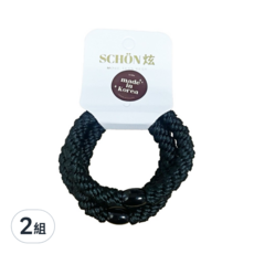 SCHÖN 超彈力皮筋 f1037 髮圈 2組入, 髮飾 髮圈 髮束, 2組