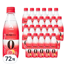 CYGNUS 紅葡萄柚零卡氣泡水, 72個, 350ml
