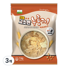 칠갑농산 더욱 고소한 누룽지, 1kg, 3개