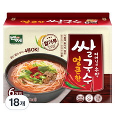 백제 얼큰한맛 쌀국수, 90g, 18개