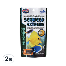 Hikari 高夠力 海水魚海藻飼料 S 沉水性, 適用於草食性海水魚 45g, 2包
