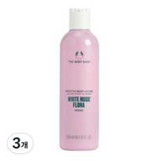 더바디샵 센티드 바디로션 화이트 머스크 플로라향, 250ml, 3개 - 더바디샵화이트머스크