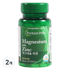 퓨리탄프라이드 마그네슘 아연 60g, 2개
