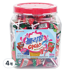 롯데제과 롤리팝 아이스 캔디, 660g, 4개