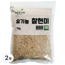 초록숟가락 유기농 찰현미, 1kg, 2개