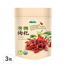 統一生機 有機枸杞袋裝, 150g, 3包