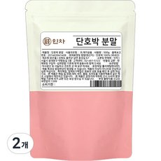 인차 국내산 단호박 분말, 500g, 2개