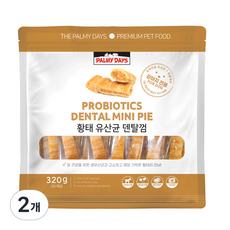 파미데이즈 강아지 유산균 덴탈껌 320g, 황태맛, 2개