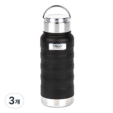 오슬로 아웃백 텀블러, 블랙, 500ml, 3개