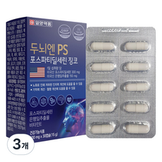 일양약품 두뇌엔 PS 포스파티딜세린 징코 15g, 3개, 30정
