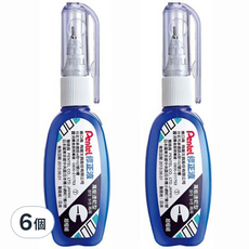Pentel 飛龍文具 易壓迷你修正液 ZL102, 6個