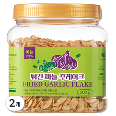 튀긴 마늘 후레이크, 500g, 2개