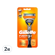 Gillette 吉列 鋒隱瘋狂系列刮鬍刀 刀架*1+刀頭*1, 2組