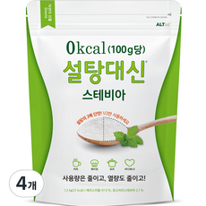 알티스트 설탕대신 스테비아 에리스리톨, 1.2kg, 4개
