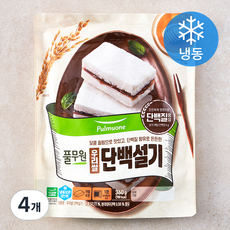 풀무원 우리쌀 단백설기 (냉동), 360g, 4개