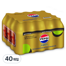 PEPSI 百事可樂 零糖萊姆香零咖啡因無標籤, 300ml, 40件