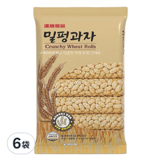 逢國食品 韓國 蜜糖麥香餅 110g*6袋入 (韓國傳統餅乾、蜜糖口味、獨立包裝), 6袋