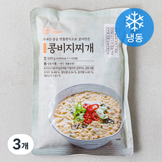 더오담 콩비지찌개 (냉동), 500g, 3개