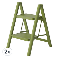 KOKIRI LIVING 家用折疊梯 A11 2層 黑色, 2個
