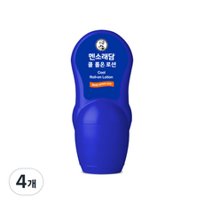 멘소래담 쿨 롤 온 바디로션, 50ml, 4개