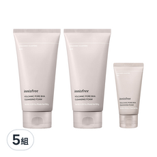 INNISFREE 火山泥毛孔調理洗面乳 BHA, 5.29 Oz / 150g, 350g, 5組