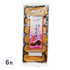 YUKI&LOVE 雪之戀 手造麻糬, 黑糖口味, 180g, 6包