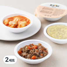 엘빈즈 일품반찬 서울식한우불고기 100g + 춘천식로제닭갈비 120g + 남도식떡갈비 60g + 한우계란찜 100g 세트, 2세트