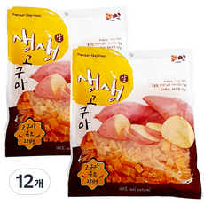 생생고구마 강아지 간식 큐브, 고구마맛, 12개