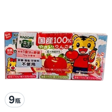 可果美 幼兒綜合蔬菜&蘋果汁 100ml*9瓶,寶寶健康飲品
