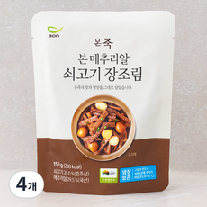 본죽 메추리알 쇠고기 장조림, 150g, 4개