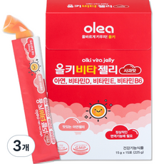 올레아 유아용 올키 비타젤리 아연 사과맛 15p, 3개, 225g