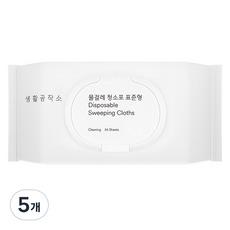 생활공작소 물걸레 청소포 24매, 5개 5개