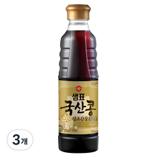 샘표 국산콩 양조간장, 500ml, 3개