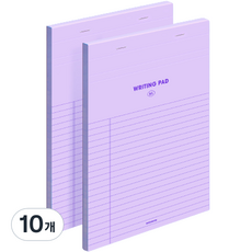 motemote B5 Legal Pad, 快樂的紫色, 10個