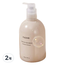 러베 히알루론 탑투토 워시, 2개, 400ml