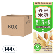 光泉 糙米漿 保久乳, 200ml, 144入