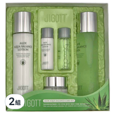 JIGOTT 蘆薈水漾平衡護膚禮盒五件組，富含蘆薈萃取，舒緩保濕, 2組