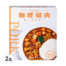 味王 咖哩豬肉調理包 2包入, 400g, 2盒