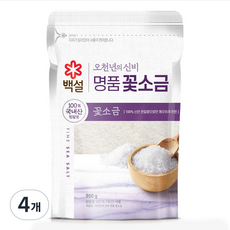 백설 오천년의 신비 명품 꽃소금, 900g, 4개