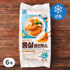 대림선 사조대림 속이 꽉 찬 통살생선까스 (냉동), 600g, 6개