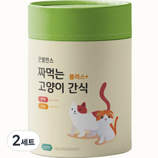 굿밸런스 고양이 짜먹는 간식 플러스 60p, 연어 + 닭고기, 2개