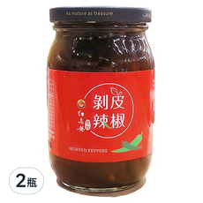 鹿野地區農會 紅烏龍剝皮辣椒 450g x 2瓶組 (台東青辣椒, 真空殺菌, 無添加), 2瓶