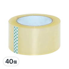 小麥購物 透明膠帶 大(48mm x 90Y) 185g, Y369, 40個