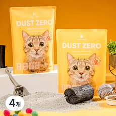 가또블랑코 프리미엄 고양이 모래 무향, 4개, 6kg