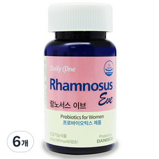 데일리원 람노서스 이브 유산균, 60정, 6개