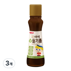 베베스트 처음먹는 순 아이 들기름 75ml, 3개 - 순보들면