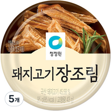 청정원 돼지고기 장조림, 95g, 5개