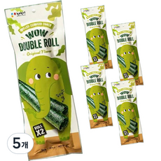 kokiri 와우 더블롤 김스낵 오리지널 5p, 25g, 5개