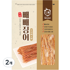 해야미 빼빼징어 오징어소면, 240g, 2개